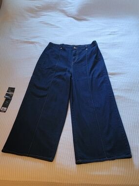 High Waisted Wide Leg Dark Wash Women’s Jeans